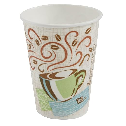 Dixie PerfecTouch 12 oz. Insulated Paper Hot Coffee Cup by GP PRO, Coffee Haze by Unknown