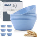 Wheat Straw Bowl Sets, Microwave and Dishwasher Safe Bowls, Kitchen Bowls by WROVA
