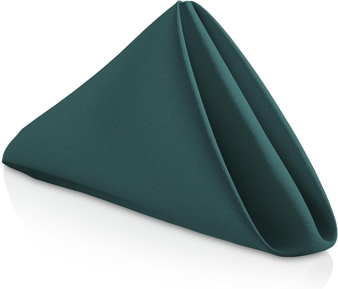 Lann's Linens Set of 144 Cloth Dinner Napkins, 20-inch Polyester Napkins by LannsLinens
