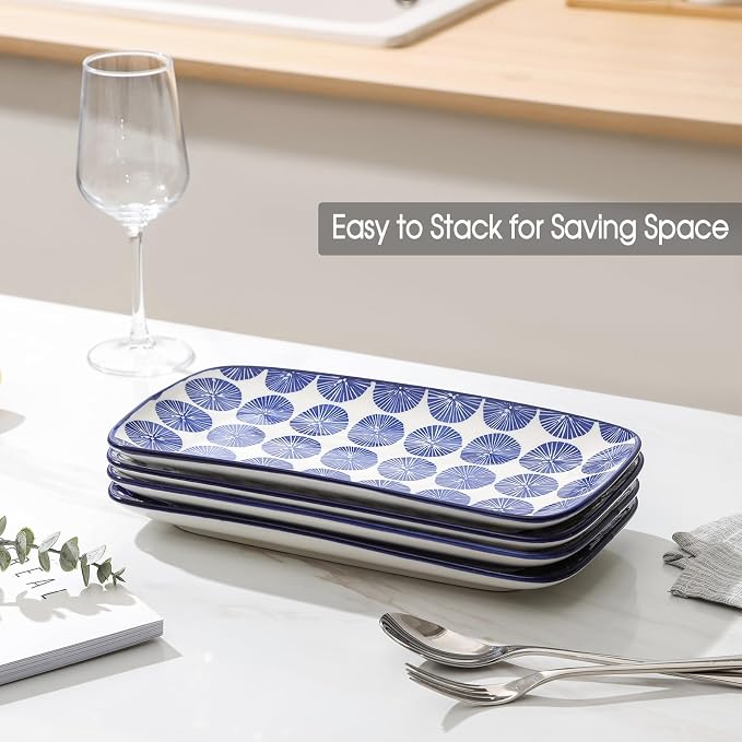 Selamica Ceramic Serving Platters, 14 Inch Serving Trays - Image 7