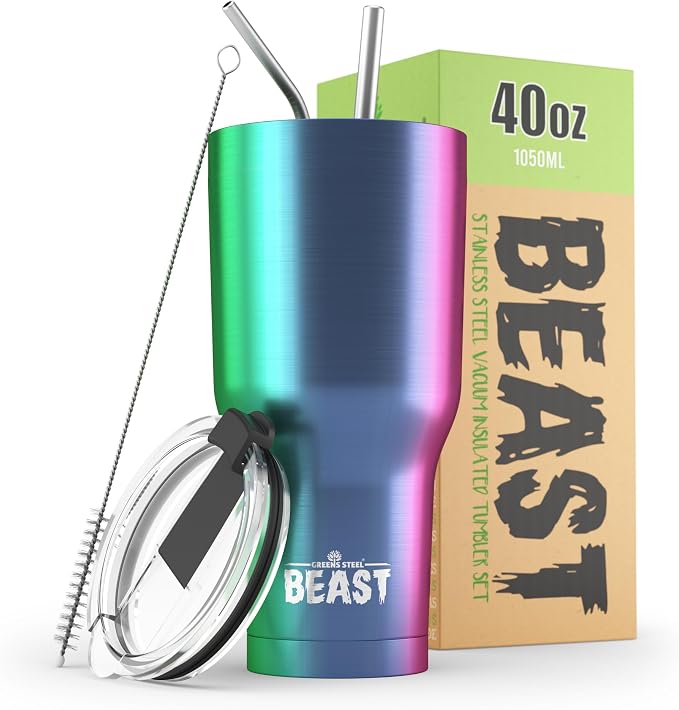 Beast 40 oz tumbler by GreensSteel
