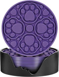 Purple Silicone Drink Coasters Set of 6 by Bangkee