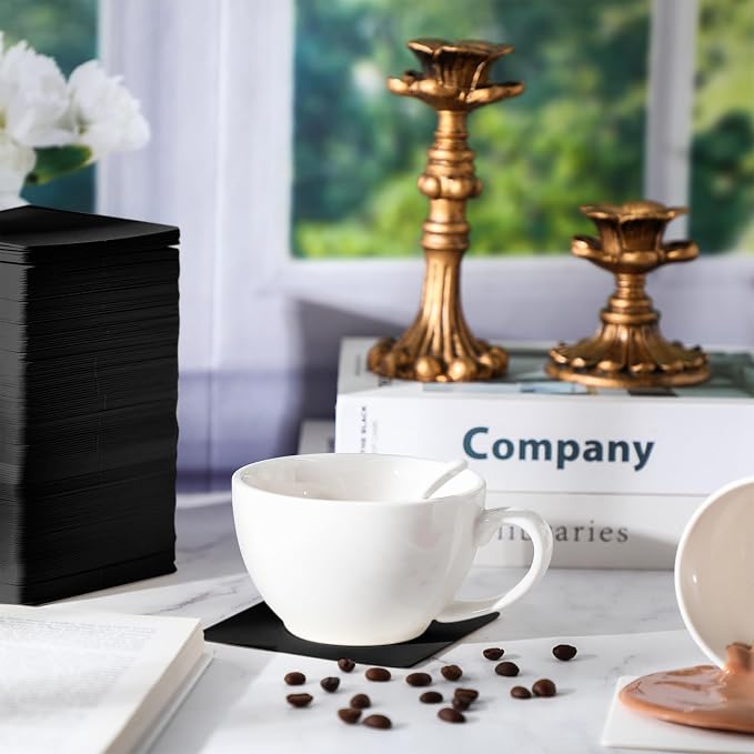 TaoBary Disposable Paper Bar Coasters Bulk, 4 Inch Cardboard Coasters Square - Image 6