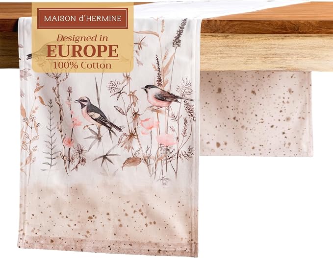 Maison d' Hermine Table Runner 100% Cotton 14.50" x 108" | Table Runners 108 by MaisondHermine