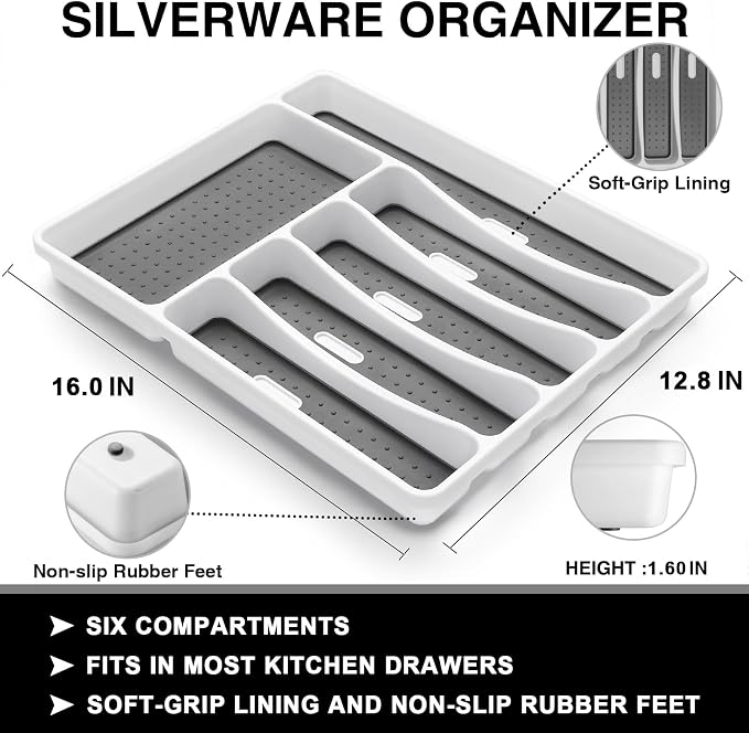 49-Piece Black Silverware Set - Image 4