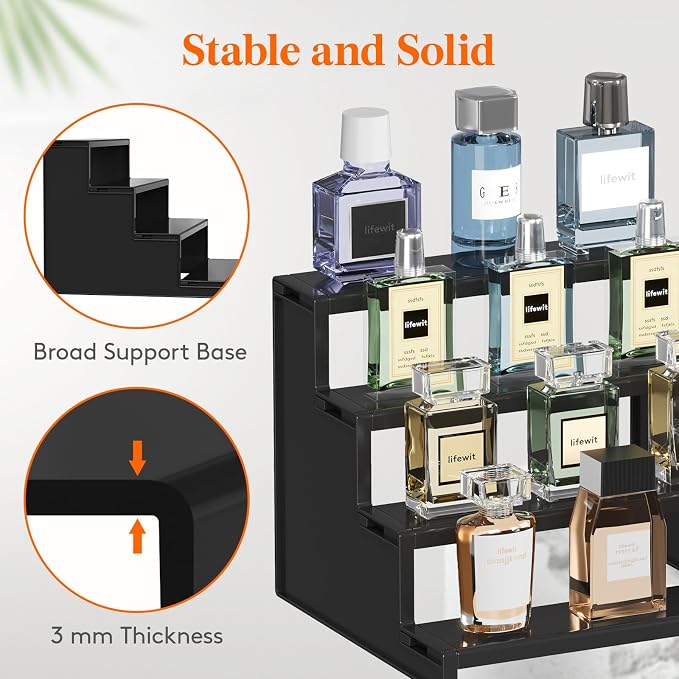 Lifewit Perfume Organizer, Cologne Stand Tool-Free Assembly, Nail Polish - Image 2
