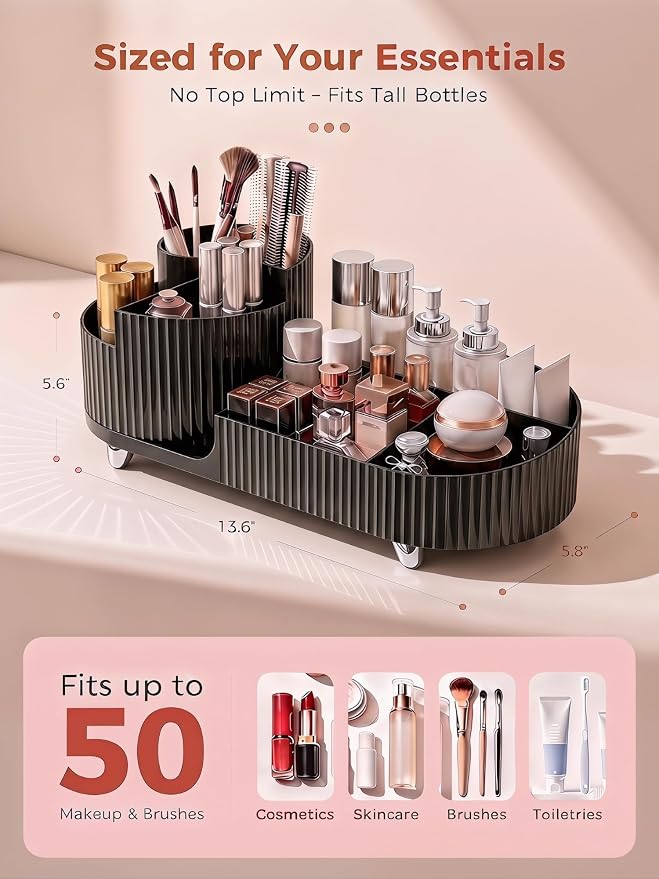 Booklov Rotating Makeup Organizer - Image 2