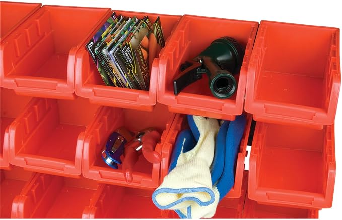 Performance Tool W5186 15-Bin Table Top Storage Organizer Rack | Powder-coated - Image 6