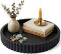 OAKOA Black Round Tray for Home Decor by OAKOAHome