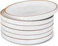 MORA Ceramic Flat Plates Set of 6-8 in by MORA