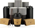 LITOPAK 100 Pack 12 oz Coffee Cups by LITOPAK