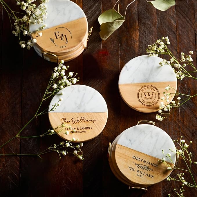 Personalized Coasters, Wedding Gift - Image 8