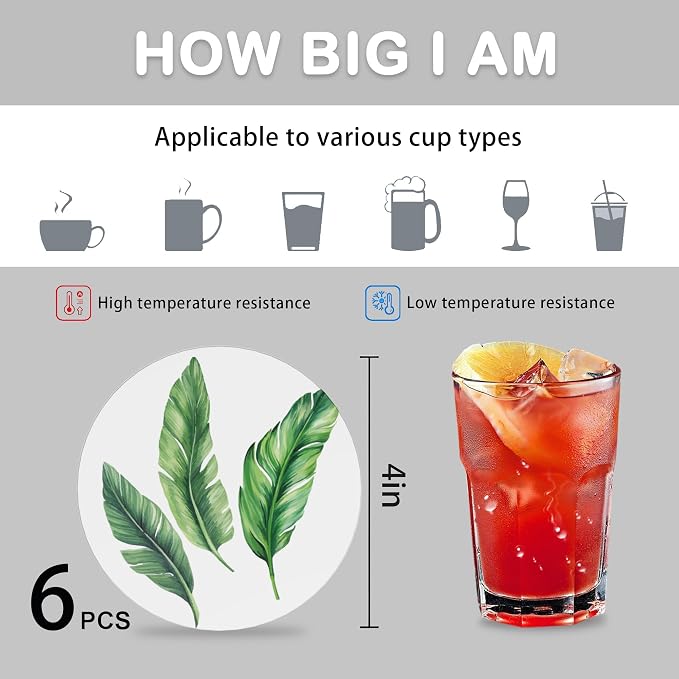 Coasters for Drinks Absorbent - Image 4