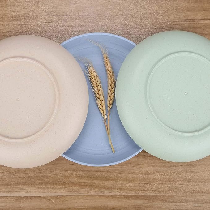 8.8 Inches Unbreakable Wheat Straw Plates - Image 9