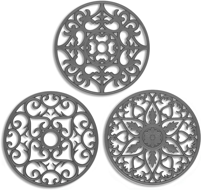 ME.FAN Trivets / Silicone Trivets 3 Pcs Silicone Mats by MEFAN