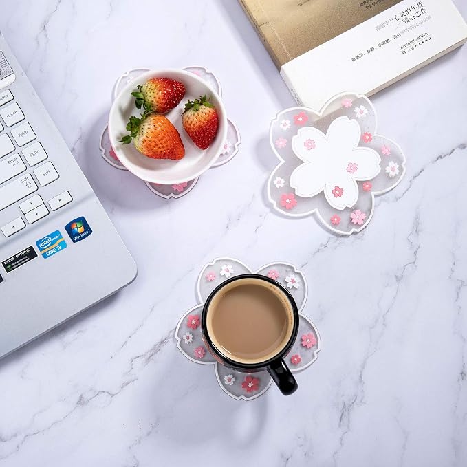 Conisy Flower Coasters for Drinks - Image 5