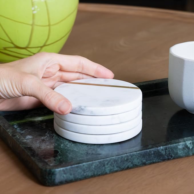 Cork & Mill Marble Coasters - Image 4