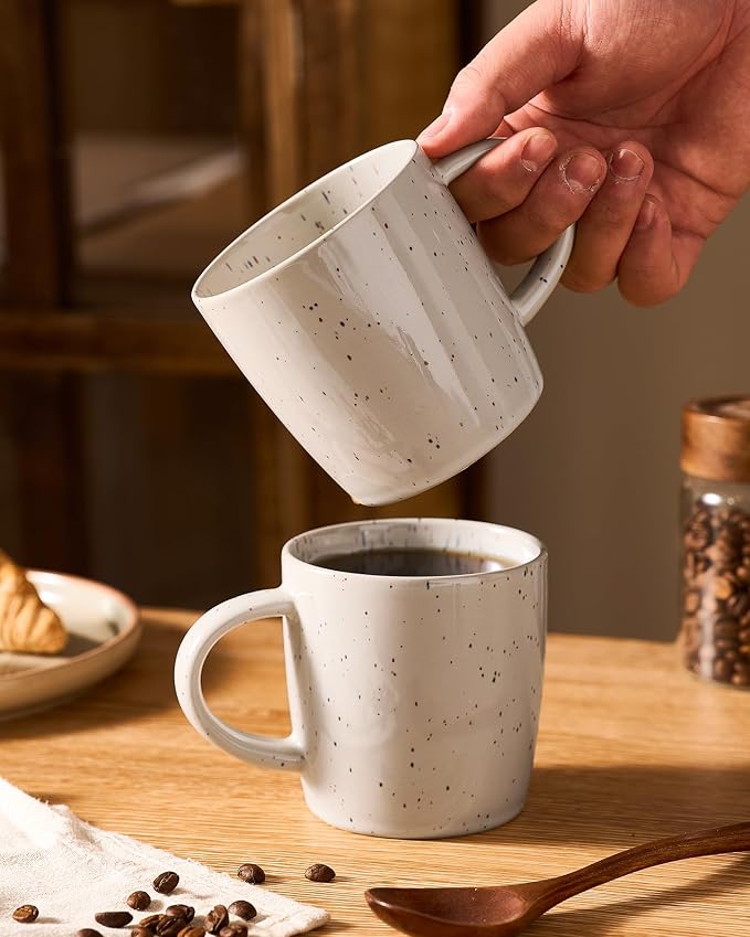 famiware Coffee Mugs Set of 4, Meteor 13 oz Ceramic Mug Cup Set - Image 6