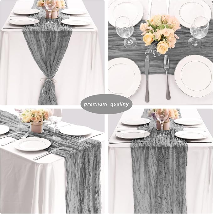 12 Pack 10Ft Cheesecloth Boho Gauze Table Runner - Image 5