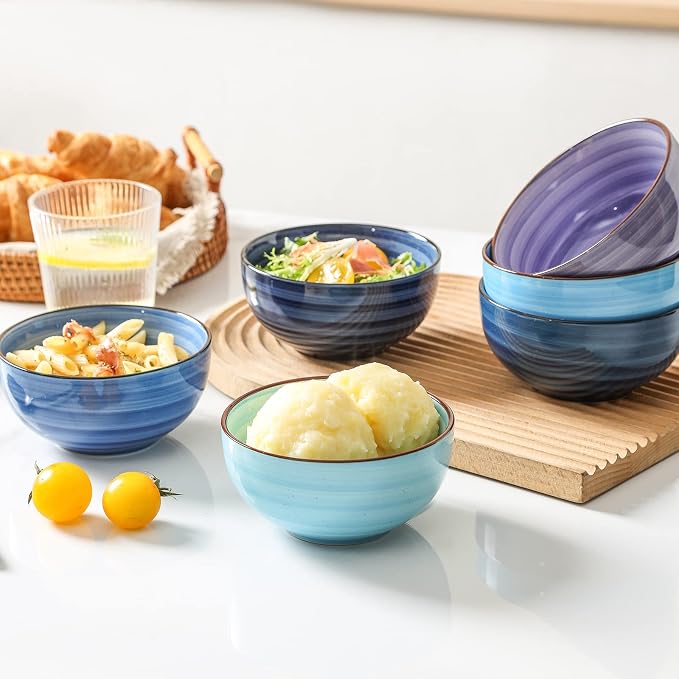 Selamica Ceramic 12 Oz Dessert Bowls Set, Small Bowls - Image 3
