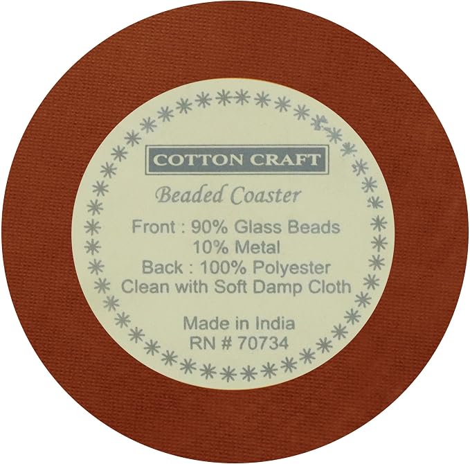 COTTON CRAFT Glitz Handmade Beaded Coaster - Image 7