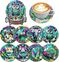 ijbnhd 8 PCS Animals Diamond Painting Coasters 4X4inch | Animals Diamond Art by ijbnhd