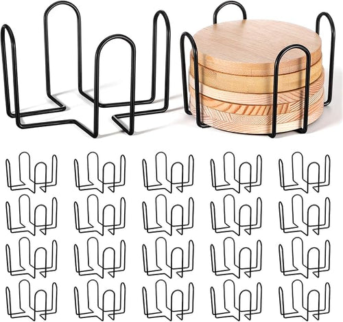 20 Pcs Metal Coaster Holder Square 4 Inch Iron Coaster by Unknown