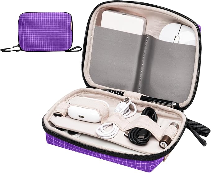 Electronics Organizer Cord Organizer Travel, Small Tech Bag by SIMTOP