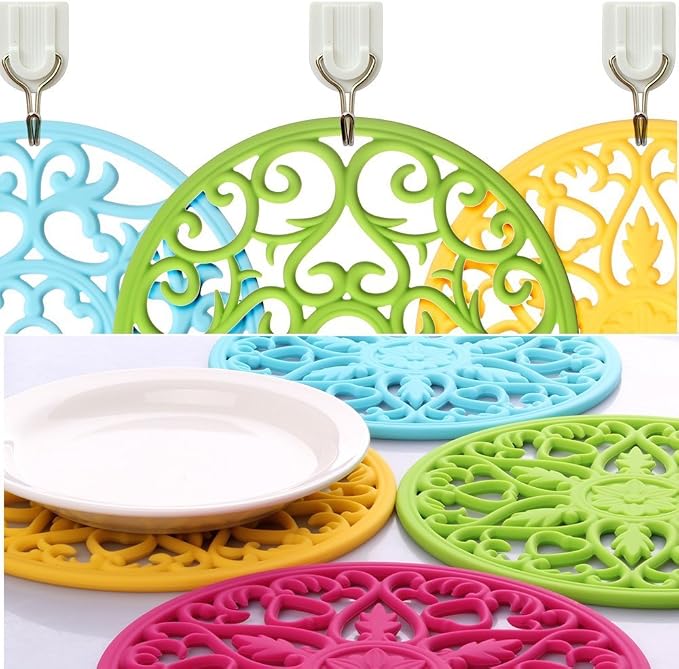 ME.FAN Trivets / Silicone Trivets 3 Pcs Silicone Mats - Image 5