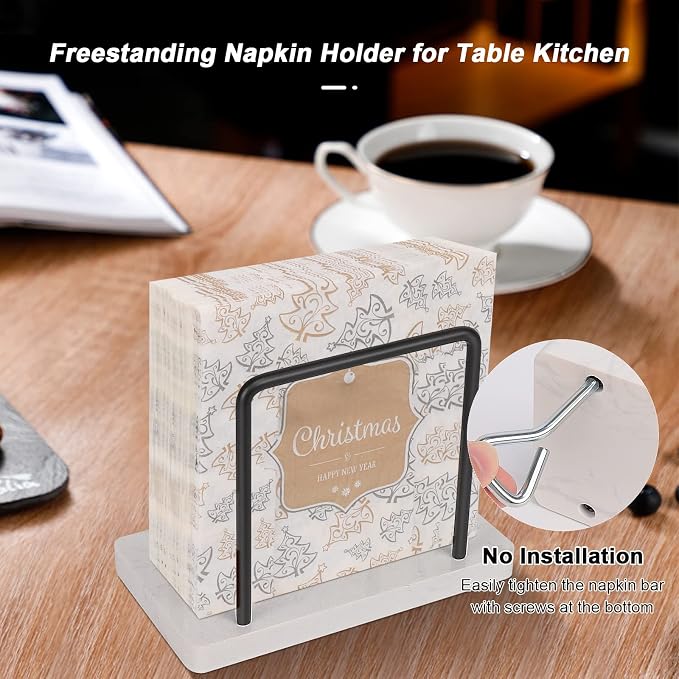 Livabber Napkin Holder, Metal Napkin Storage Modern Freestanding Tissue Paper - Image 5