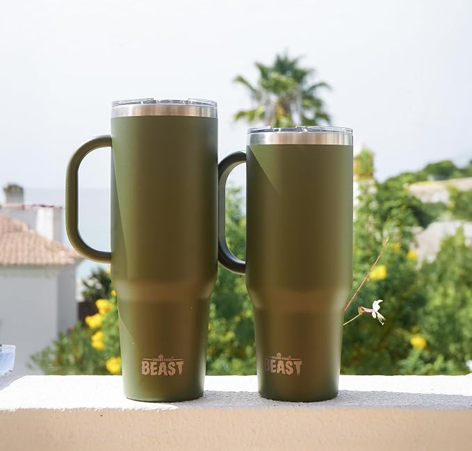 Beast 42 oz Tumbler with Handle Stainless Steel Vacuum Insulated Coffee Ice Cup - Image 3