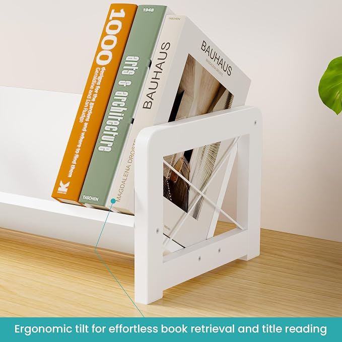 ELITEROO Mini Bookshelf for Desk, Desktop Bookcase, Single Cookbook Shelf - Image 6