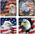 American Eagle Square Coaster Set by QJ+CMJ