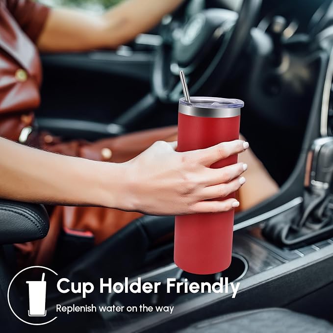 Volhoply 12 Pack Skinny Tumblers - Image 4