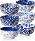 Ceramic Soup Bowls Set - 23 Oz Deep Cereal Bowl by Cerkik