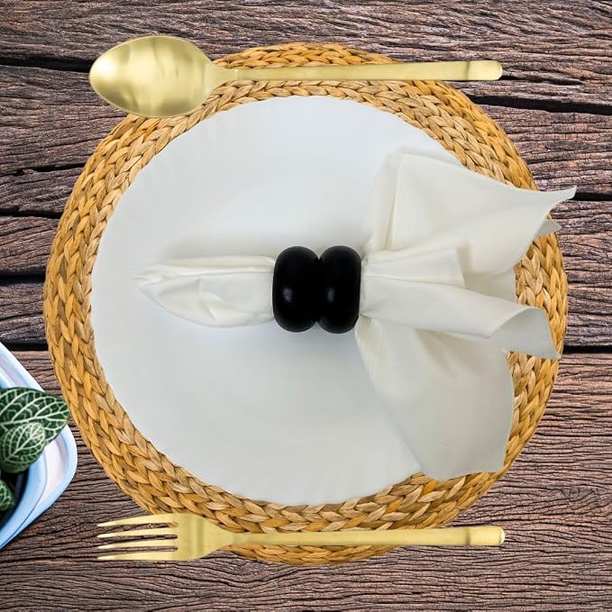 Handmade Wooden Napkin Ring Made by Artisan Beautifully Crafted and Designed in - Image 3