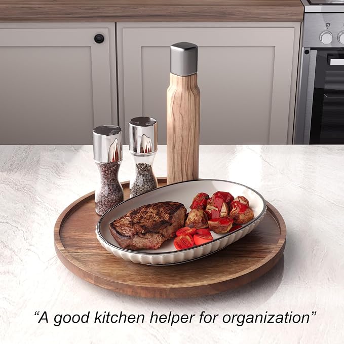 VERTORGAN Lazy Susan Bamboo Organizer - Image 4