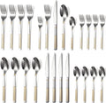 20-Piece Silverware Set Stainless Steel Flatware Set by X-zrew