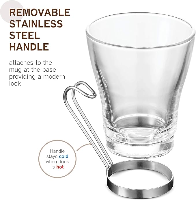 Bormioli Rocco OSLO Glass Coffee Mug - Image 2