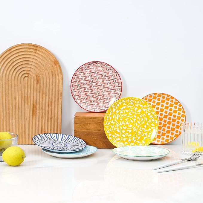 Selamica Ceramic Dessert Plates Set of 6, 6 Inch Mini Dinner Plates - Image 6