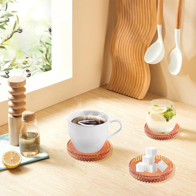 Glass Coaster 6 Pack Round Cup Coasters - Image 5