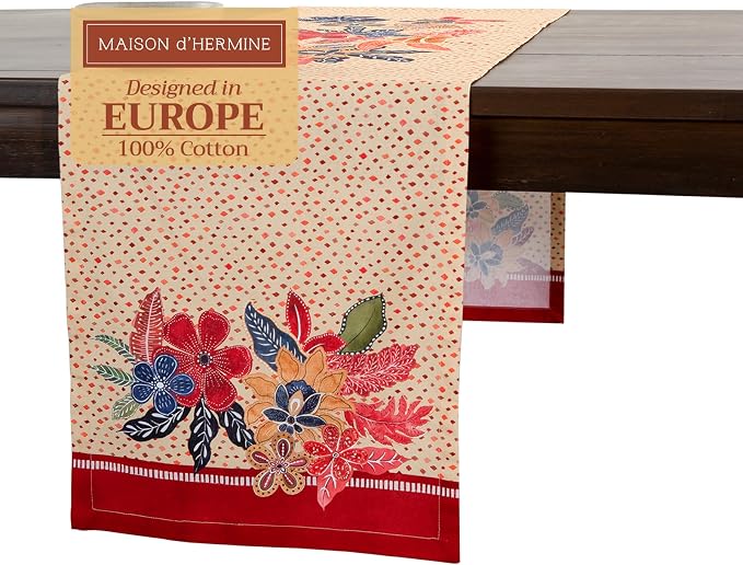 Maison d' Hermine Table Runner 100% Cotton 14.50" x 72" | Table Runners 72 by MaisondHermine