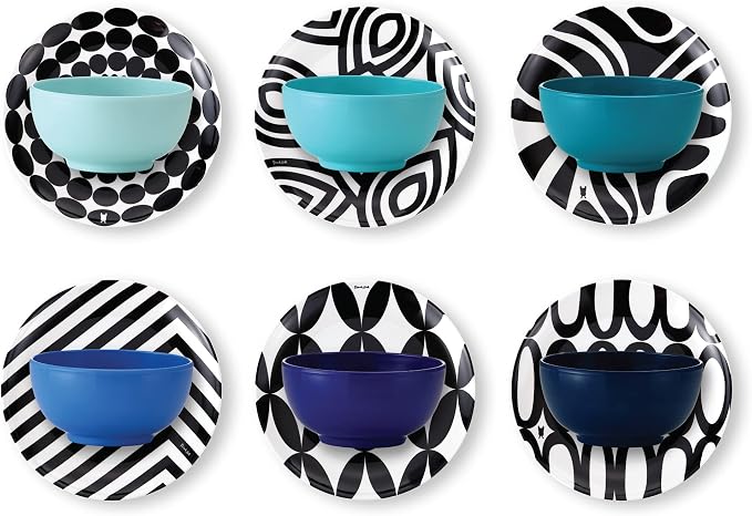 French Bull Melamine Mini Bowls, 6-Piece Set, Small Serving Bowl – Snack - Image 3
