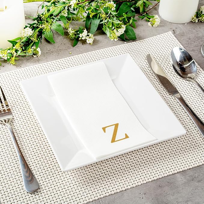 Luxenap 15.8 X 7.9 Inch Linen-Feel Guest Towels, 50 Lettered Hand Towels - Image 7