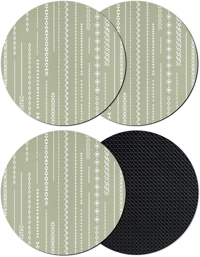 Sage Green Coasters Set of 4 Absorbent Coasters by Unknown