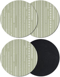Sage Green Coasters Set of 4 Absorbent Coasters by Unknown