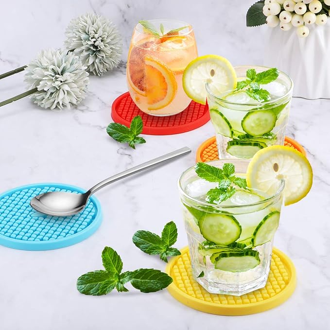 ME.FAN Silicone Coasters Thickened Drink Coasters - Image 5
