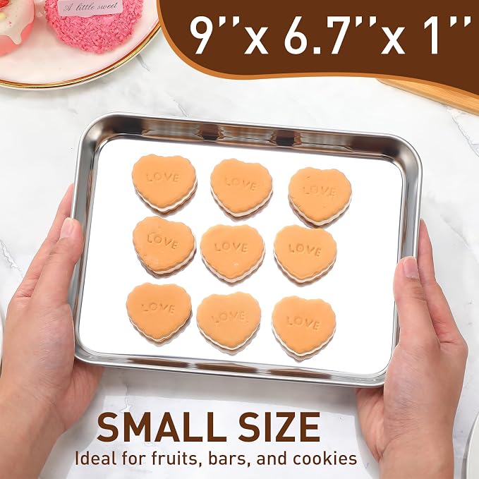 meekoo 24 Pcs Baking Sheet Pan Cookie Sheet Set - Image 2