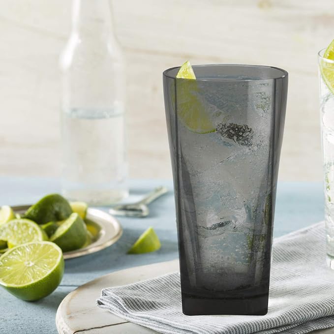 Top-spring 20 Oz Reusable Plastic Water Tumbler 6pcs Grey BPA Free | Thickened - Image 8