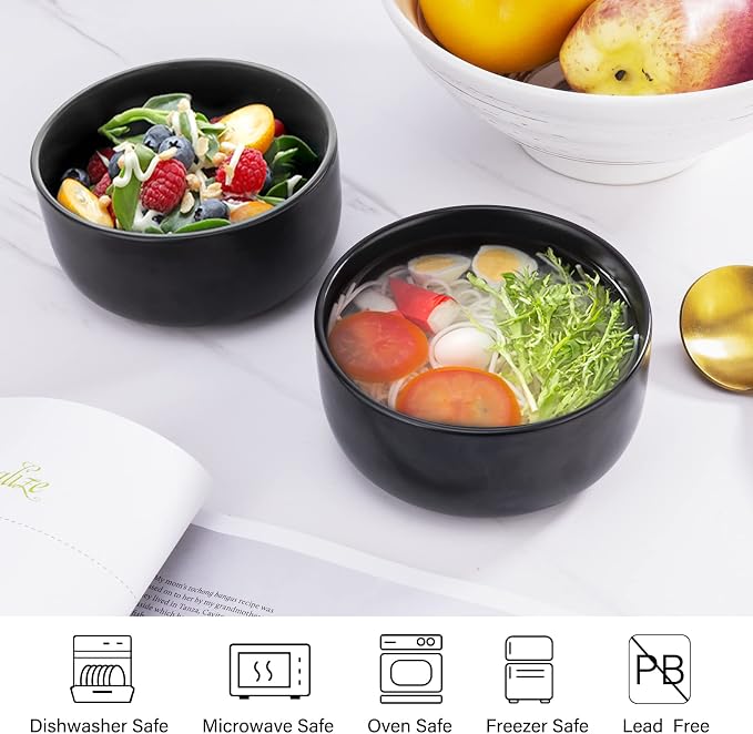 Aquiver 10 Ounces Ceramic Bowl Set - Image 3